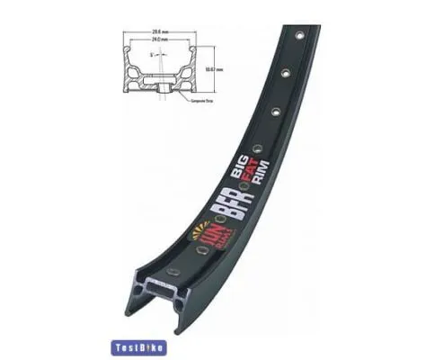 Janta Dubla Sun Big Fat Rim black 406 23.2mm 48H disc