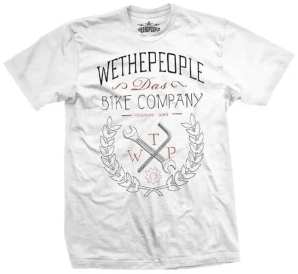 Tricou maneca scurta wtp DAS BIKE alb L 2011