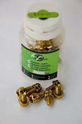 Surub cu cap imbus M6x13 20 bucati auriu