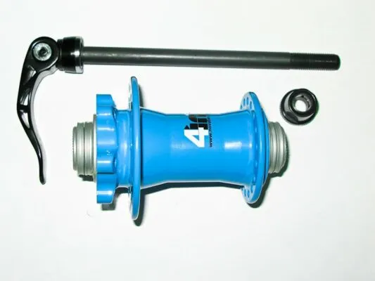 Butuc fata disc Novatec D881SB/A universal 4in1 aluminiu 36H FluoBlue 2rulm JP,ax9 transf QR-215F