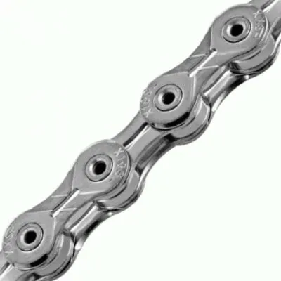 Lant KMC X10 SL 1/2x1/128 10  viteze 112L silver