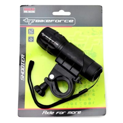 Lampa fata BikeForce Shooter aluminiu 1x1W led White super-luminos 2