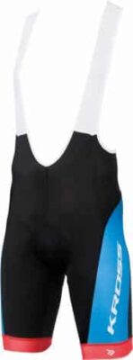 Pantaloni cu bretele Kross PRO blue size M