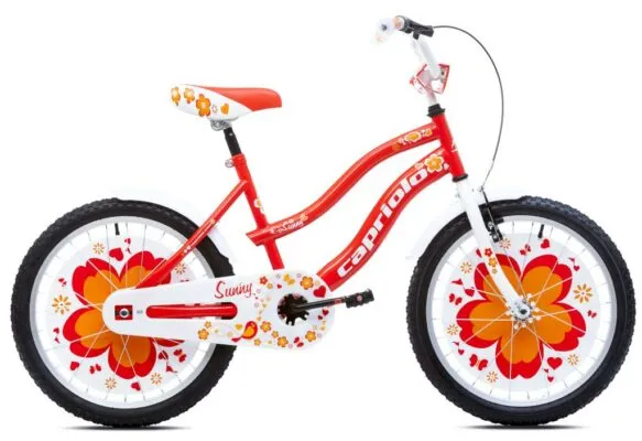 Bicicleta Capriolo Sunny Girl white-red-orange 20