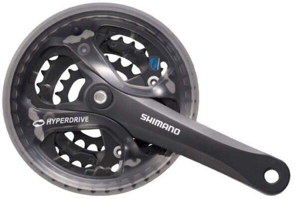 Angrenaj pedalier Shimano FC-M361-L 8/7 viteze 48x38x28T 175mm