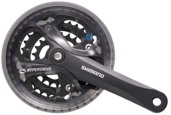 Angrenaj pedalier Shimano FC-M361-L 8/7 viteze 48x38x28T 175mm