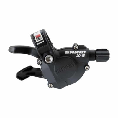Manete schimbator X-5 Trigger 1:1 negru 9 3 viteze box -09
