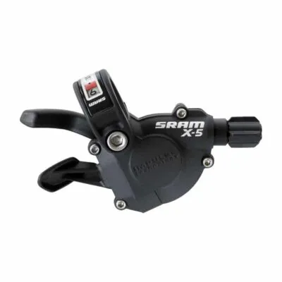 Manete schimbator X-5 Trigger 1:1 negru 9 3 viteze box -09