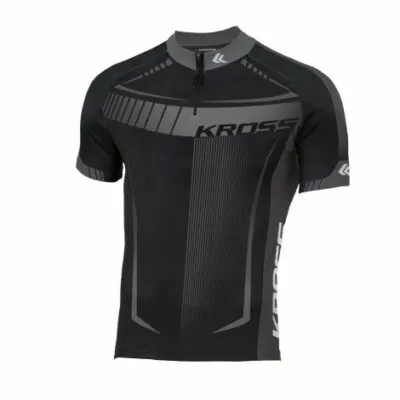 Tricou barbat Kross Black Edition graphite size M