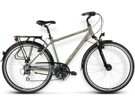 Bicicleta Kross Trans Siberian S khaki-silver mate
