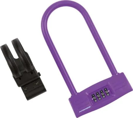 Lacat U-Lock cu cifru Kross KZU 150 123 mm x 228 mm purple