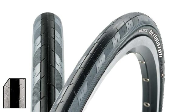 Anvelopa 700X23C Maxxis Detonator black-grey 27TPI dual wire Road