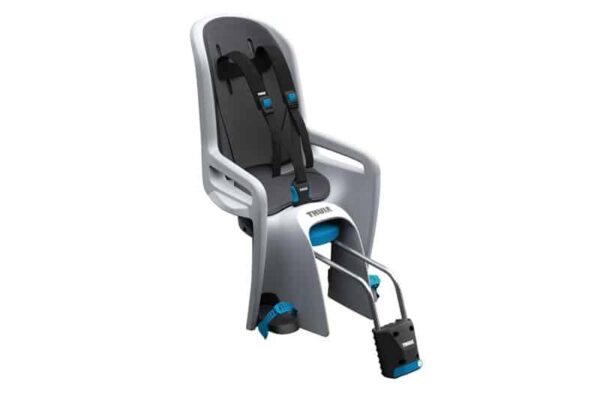 Thule RideAlong Bike Seat Light Grey cu montare pe bicicleta in spate