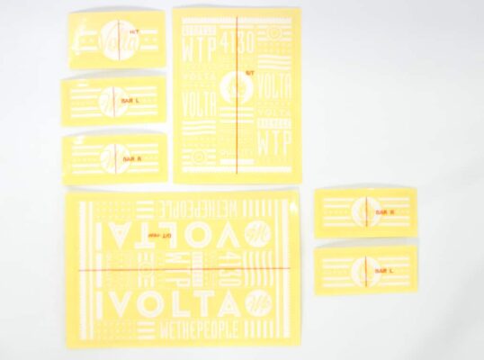 Sticker WTP Volta alb 2013