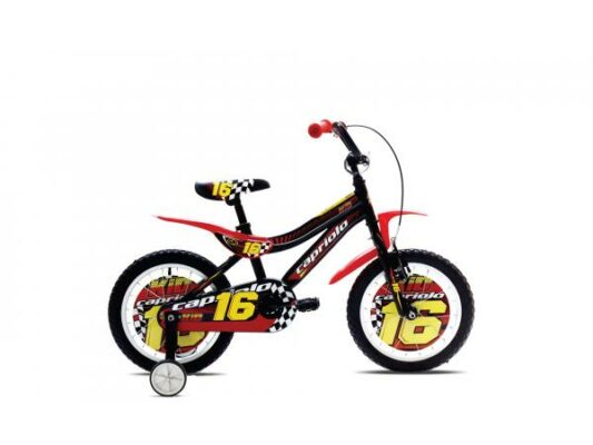 Bicicleta Capriolo Kid black-red 16