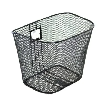 Cos fata Clip-on metal negru 35x25x26.5cm prindere ghidon