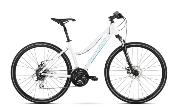 Bicicleta Kross Evado 4.0 28 DL white-steel-glossy