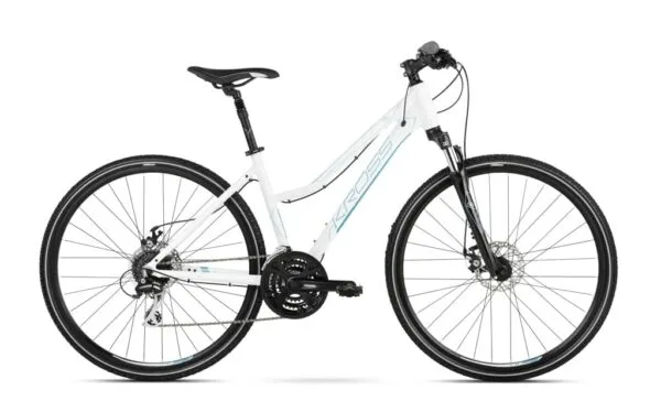 Bicicleta Kross Evado 4.0 28 DL white-steel-glossy