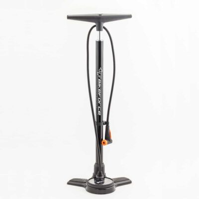 Pompa atelier Bikeforce cu manometru 160 PSI otel SV/FV BA-01