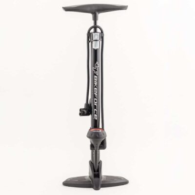 Pompa atelier Bikeforce cu manometru 160 PSI otel SV/FV/DV BA-03