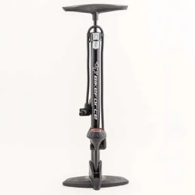 Pompa atelier Bikeforce cu manometru 160 PSI otel SV/FV/DV BA-03