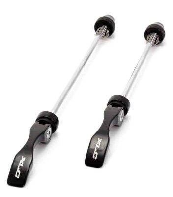 Ax tubular XLC Quick Release-Set QR-L02 aluminiu/Cr-Mo black, fata/spate