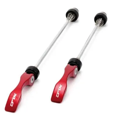 Ax tubular XLC Quick Release-Set QR-L02 aluminium./Cr-Mo black/red fata/spate