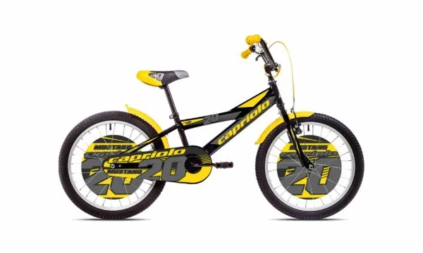 Bicicleta Capriolo Mustang black-yellow 20