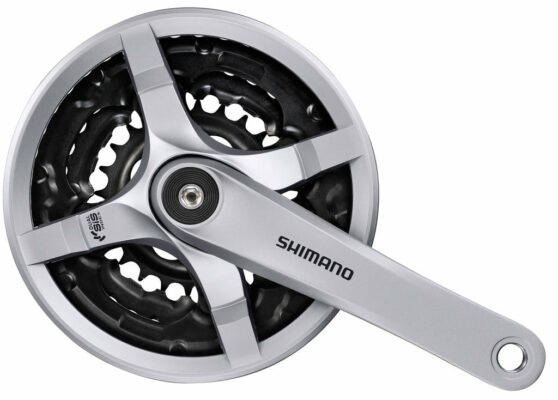 Angrenaj Shimano Tourney FC-TY 501 42/34/24 175 mm argintiu 6/7/8 (EFCTY501E244CSB)
