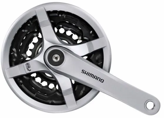 Angrenaj Shimano Tourney FC-TY 501 42/34/24 175 mm argintiu 6/7/8 (EFCTY501E244CSB)