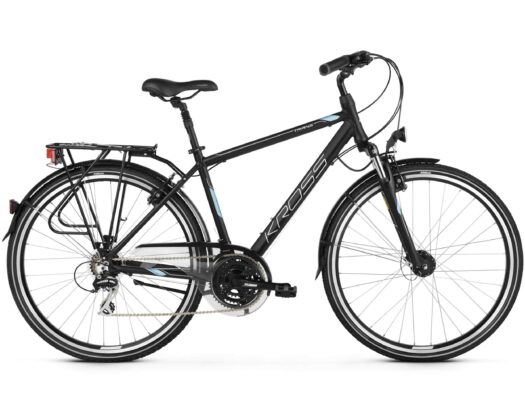 Bicicleta Kross Trans 3.0 28 S black-steel-silver-mate