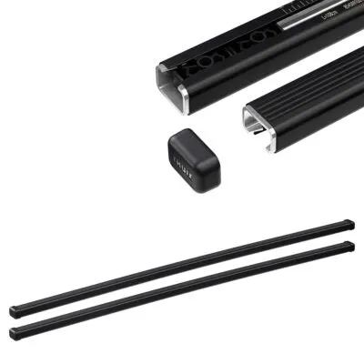 Thule Bara 118 cm negru (2 bucati pe set) otel