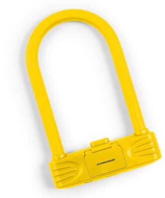 Lacat U-Lock cu cifru Kross KZU 250 146 mm x 227 5 mm yellow