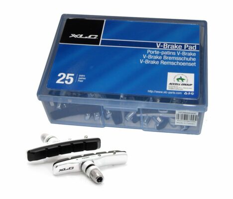 Saboti de frana XLC cu filet OEM 25 perechi 72mm black-silver