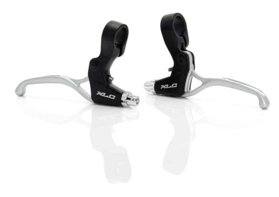 Maneta frana XLC Set turn. End BL-V02 aluminiu black/silver