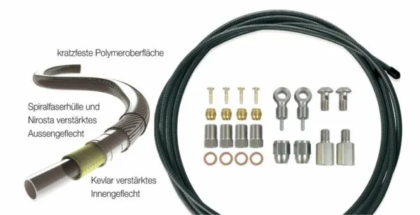 Cablu frana XLC 250mm universal kit Niro for 1 brake set