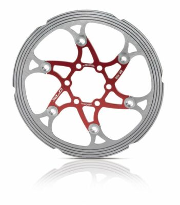 Rotor pentru frana XLC disc BR-X59 160 mm red/silver with CNC Reibr