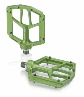 Pedale XLC MTB/ATB-Pedal PD-M14 aluminiu lime green 320g