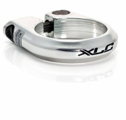 Colier pentru tija de sa XLC Road PC-B01 aluminiu 31.8mm silver w. Sock.