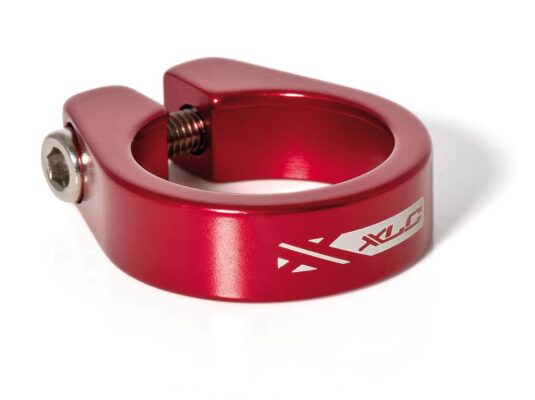 Colier pentru tija de sa XLC PC-B05 red 31.6 mm aluminiu allen screw