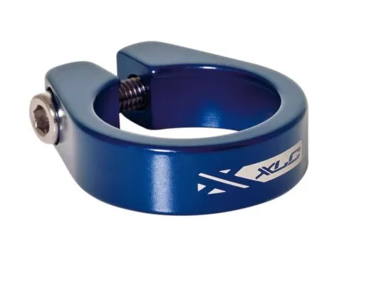 Colier pentru tija de sa XLC PC-B05 blue 34.9mm aluminiu