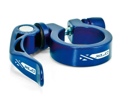 Colier pentru tija de sa XLC PC-L04 31.6 mm blue w.quick release