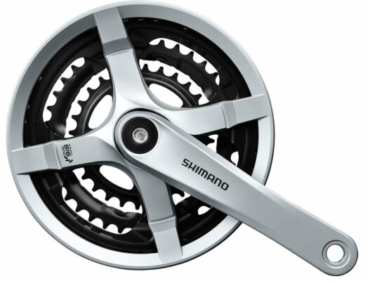 Angrenaj Shimano Tourney FC-TY501 48x38x28T 175mm 6-7-8 viteze silver