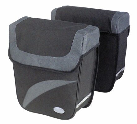 Double bag Haberland large black/silver 27x31x11cm 18 litrii