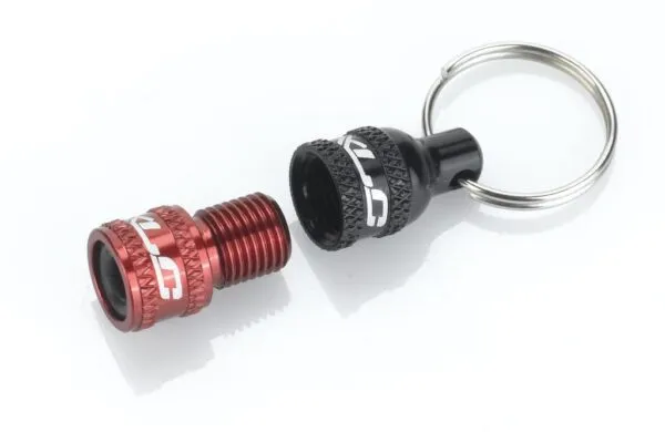 Breloc XLC cu adaptor valva AV la DV/ SV black/red