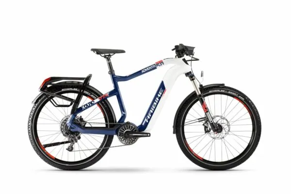 e-bike Haibike XDURO Adventr 5.0 i630Wh 11-G NX Flyon white/blue/orange size XL