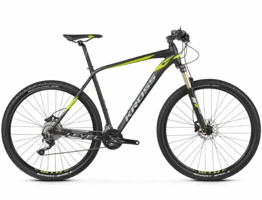 Bicicleta Kross Level 6.0 29 S black white red mate