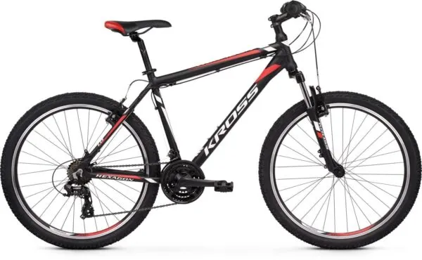 Kross Hexagon 1.0 26 L negru alb rosu mat 2021