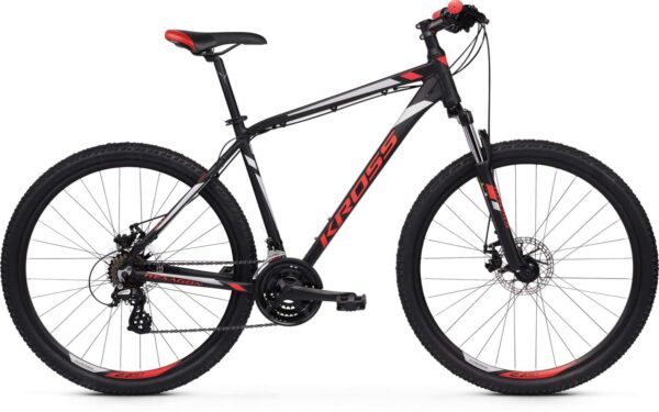 Bicicleta Kross Hexagon 3.0 26 S black-red-silver-mate 2020