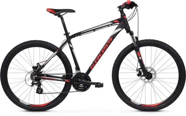 Bicicleta Kross Hexagon 3.0 26 S black-red-silver-mate 2020
